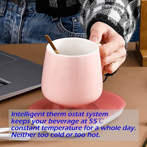 Coffee Mug Warmer,Smart Warmers Desk Cup Electric Plate Auto On/Off Gravity Induction Intelligent Gravity Sensing Heater Heating Beverage Drink For Desk Office Home Milk Tea Chocolate Water Candle #TOP2