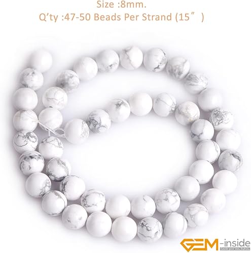 Miniatura 21 de GEM-Inside - Cuentas sueltas de piedra de lava negra natural de 0.315 in para hacer joyas, 15 pulgadas Cordierita de grado A