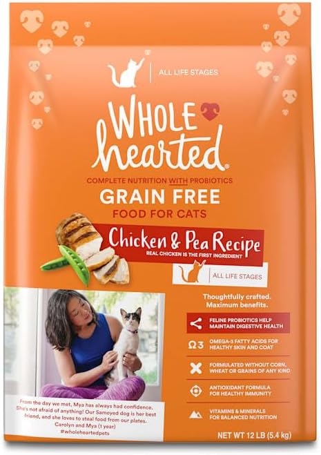 WholeHearted Grain Free Chicken Formula Dry Cat Food 12 lbs.