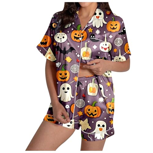 Pyjama satin soie Halloween femme : élégance et douceur chic