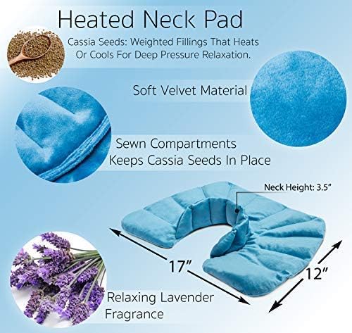 Heating Pad for Neck Shoulder Back Pain Relief - AUPHIL Electric Fast Heated Pad for Cramps, 6 Heat Level & Auto Shut Off, Dry & Moist Heat Therapy Neck Warmer Wrap Large 16" x 23", Gift for Women Men