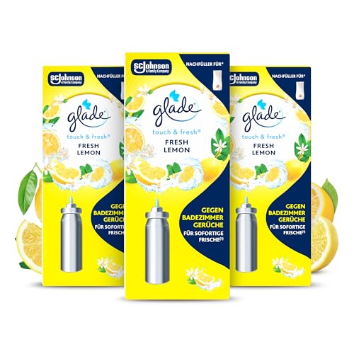Glade Touch & Fresh (Brise One Touch) Nachfüller Lufterfrischer Minispray Fresh Lemon (Limone) 3er Pack (3x10 ml)