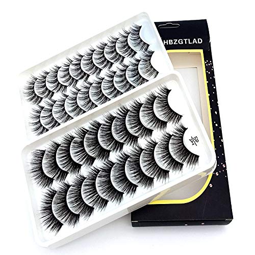 NEW 20 pairs 8-25mm fake Eyelashes 100% Mink Eyelashes Mink Lashes Natural Dramatic Volume Eyelashes Extension False Eyelashes (5D-20-1)