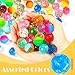 Seamart 24 Stück Flummies für Kinder 25 mm Flummis Springball Bunte Hüpfbälle und Kindergeburtstag Gummibälle Gastgeschenke