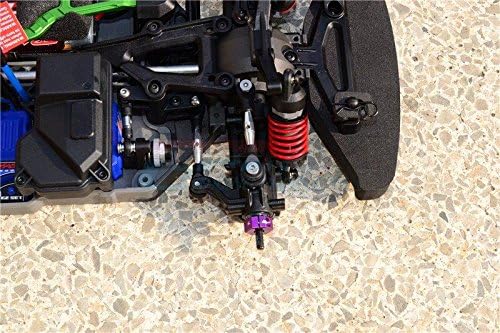 Miniatura 2 de Adaptadores hexagonales de aluminio de 0.276 in de grosor para 1/10 Traxxas Ford GT 4-Tec 2.0 83056-4/4-Tec 3.0 93054-4 - Juego de 4 piezas rojo