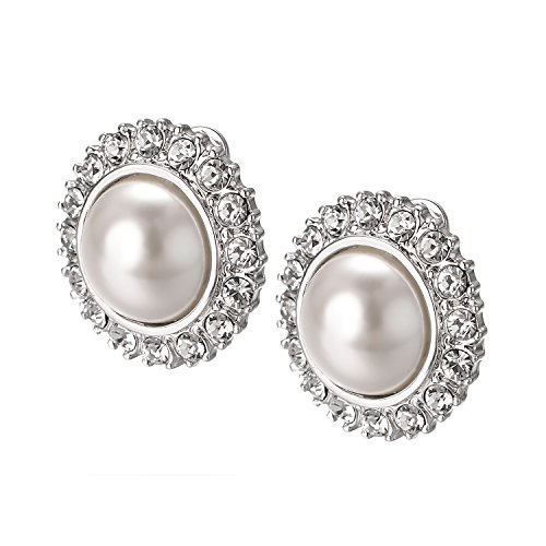 Yoursfs Vintage Clip On Earrings For Women Ivory Pearl Round Non Pierced Earring For Women #TOP2