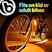 Brightz GoBrightz LED Bike Frame Light, Yellow - LED Bike Frame Light for Night Riding - 4 Modes for Flashing or Constant Glow - Fun Safety Light Bike Accessories for Kids, Boys, Girls, Teens & Adults