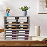 casier pour papier 【Gain de Place】: Fichier pour bureau à domicile de bureau occupe une petite surface sur votre bureau ou sur le sol car son empreinte est de 20,39*12,99 pouces. Il utilise pleinement l'espace vertical et ne nécessite qu'un seul coin pour être placé