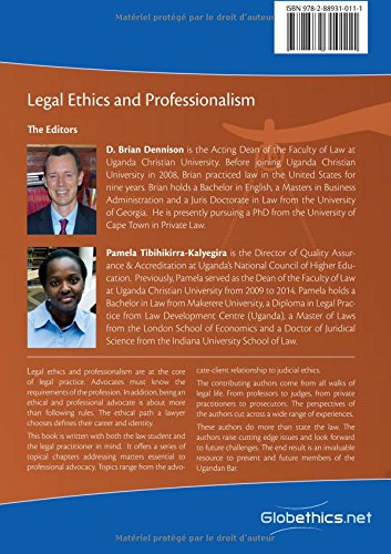 Legal Ethics and Professionalism: A Handbook for Uganda (Globethics Governance Series African Law)