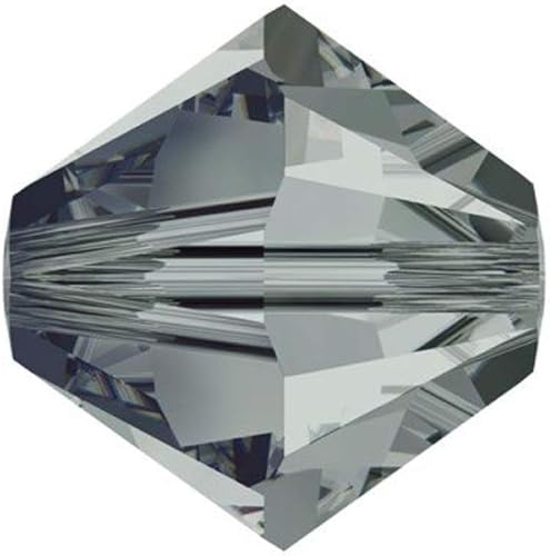 100 cuentas de cristal de bicono facetadas Preciosa auténticas de 0.236 in con diamantes negros compatibles con cristales de Swarovski Pre-B621 disponible en Yaxa El Salvador
