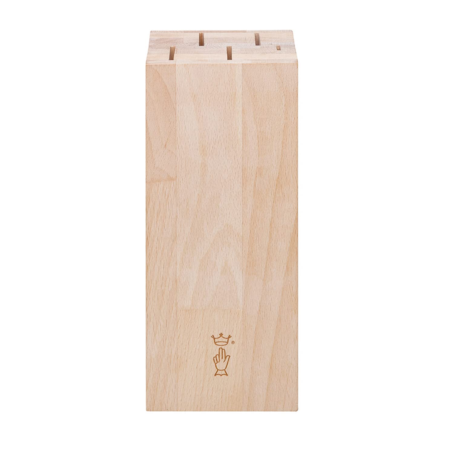 OPINEL - Bloc de Rangement pour Couteaux en Bois de Hêtre - Design Sobre et Élégant - Vos Couteaux de Cuisine Toujours à Portée de Main et Protégés - pour 5 Couteaux