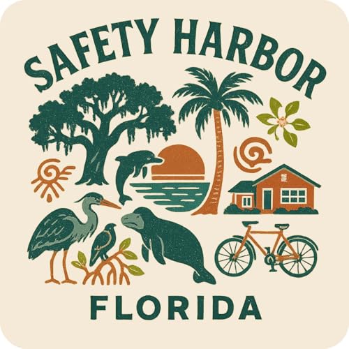 Imán Vinilo Recuerdo Safety Harbor Florida 3 Pulgadas miniatura 1
