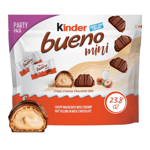 Kinder Bueno Mini Chocolate Bites, Hazelnut Cream, Party Pack, 23.8 Oz - image 1