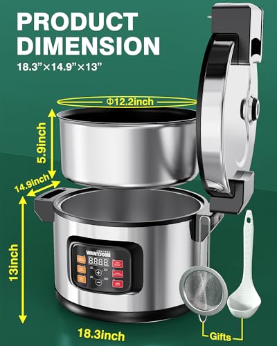 Image of WantJoin Boba Cooker - 12L Commercial Boba Maker Machine for Pearls, Bubble Tea, Suit for Restaurants, Milk Tea Stores, Dessert Stores, 1850W