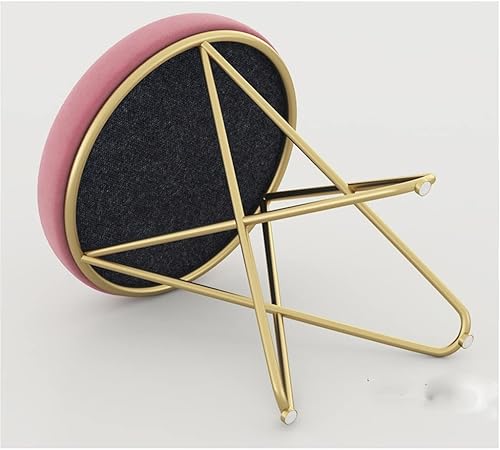 Miniatura 4 de Footstool Makeup Stool, Iron Art Dressing Chair, Nordic Small Round Stool3-Pack