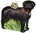 Old World Christmas Glass Blown Ornament Standing Black Lab