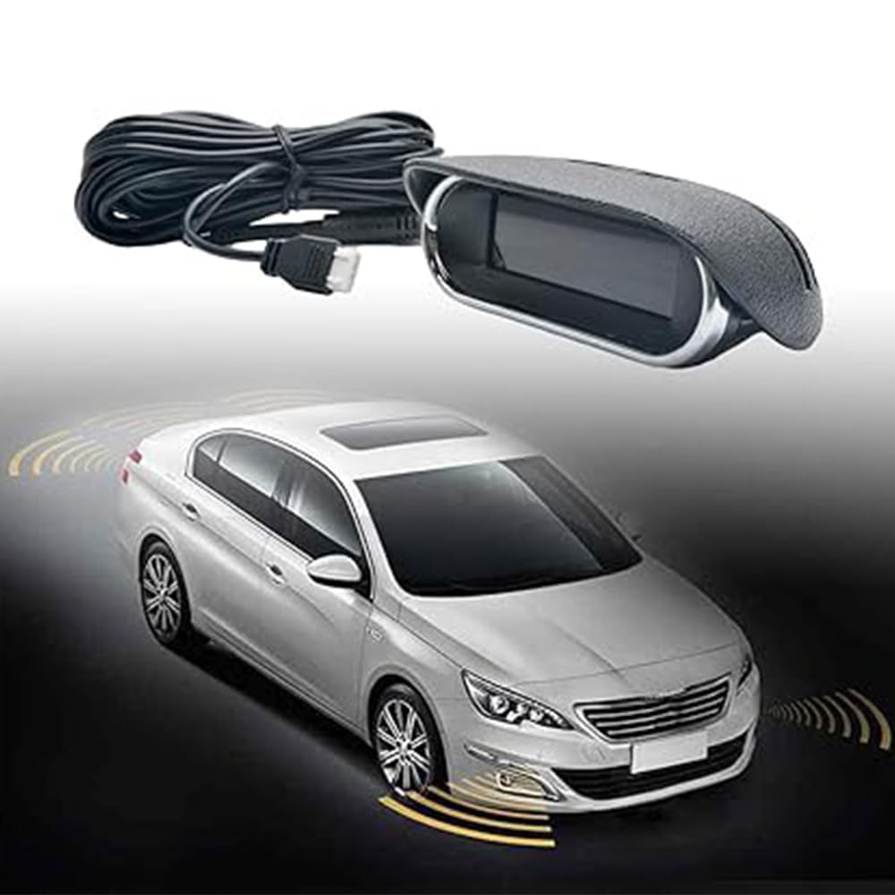 Riloer Radar retromarcia per auto con 8 sensori, vista anteriore posteriore dell'auto, schermo LCD del sensore di parcheggio