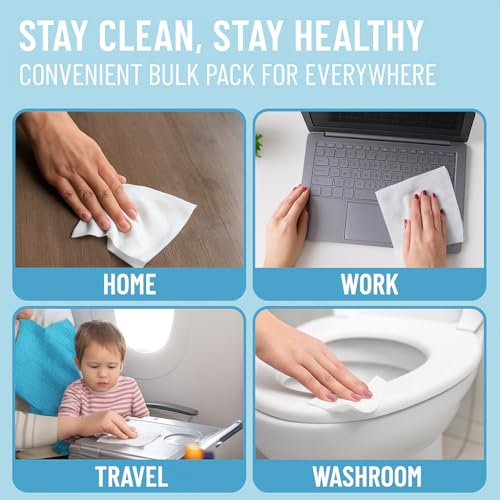 advanced large 75 alcohol hand sanitizing wipes 4 packs of 50 200 wipes - each wipe size 634 x 834