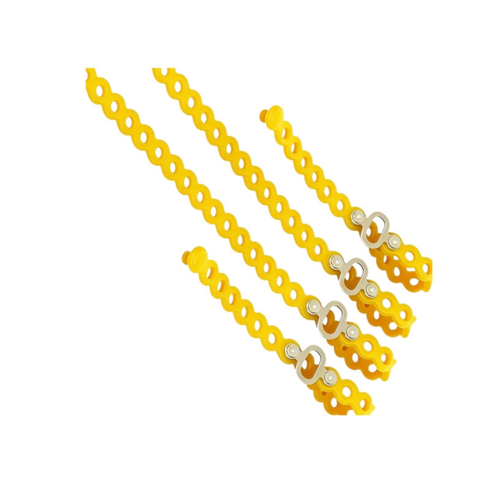 4 Multipurpose Silicone Band Modular Straps, Travel Gear Organizer for securing gear items during hiking or daily use