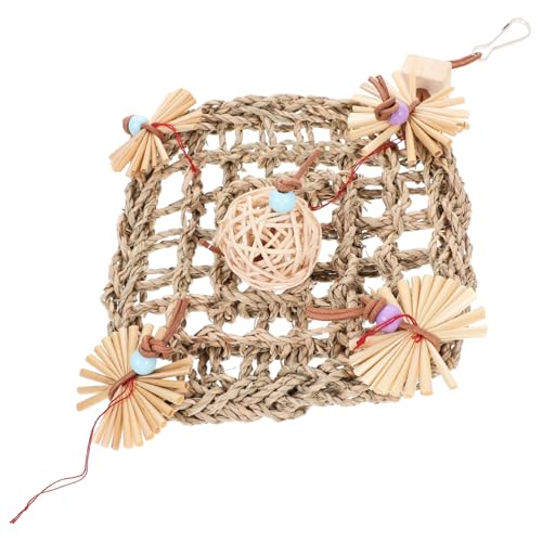 Toddmomy Pet Bird Hanging for Parrots Sturdy Chewing for Cage Play Decorative Design for Parakeets Budgies and Conures Keeps Birds Engaged and Satisfied Random Color