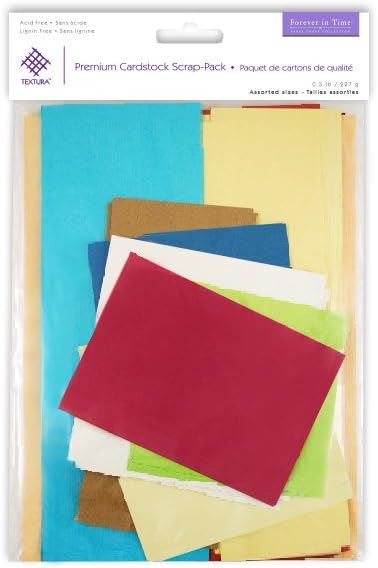 Textura Forever in Time SP198 Scrap Pack Premium Cardstock, 1/2 lb