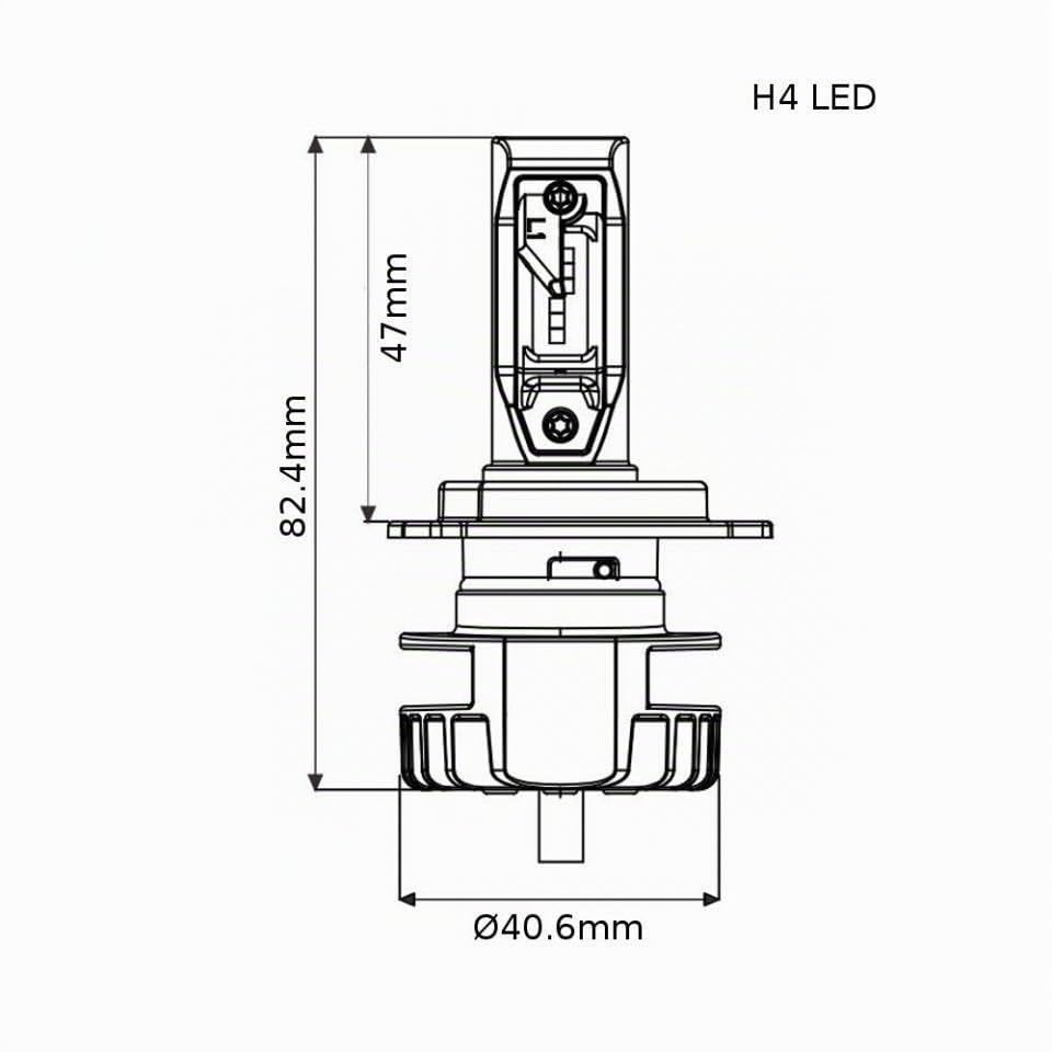 Sifam Ampoule H4 LED 12V 16W blanche avec ballast pour moto auto scooter Neuf