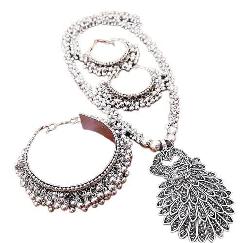 See full amazon price history chart for Batuliis online fashion oxidized jewellery set for women traditional peacock shape stylish chain pendant necklace for girls Batuliis online fashion oxidized jewellery set for women traditional peacock shape stylish chain pendant necklace for girls (B0BRNJK1B9) Amazon Price History, Amazon Price Tracker