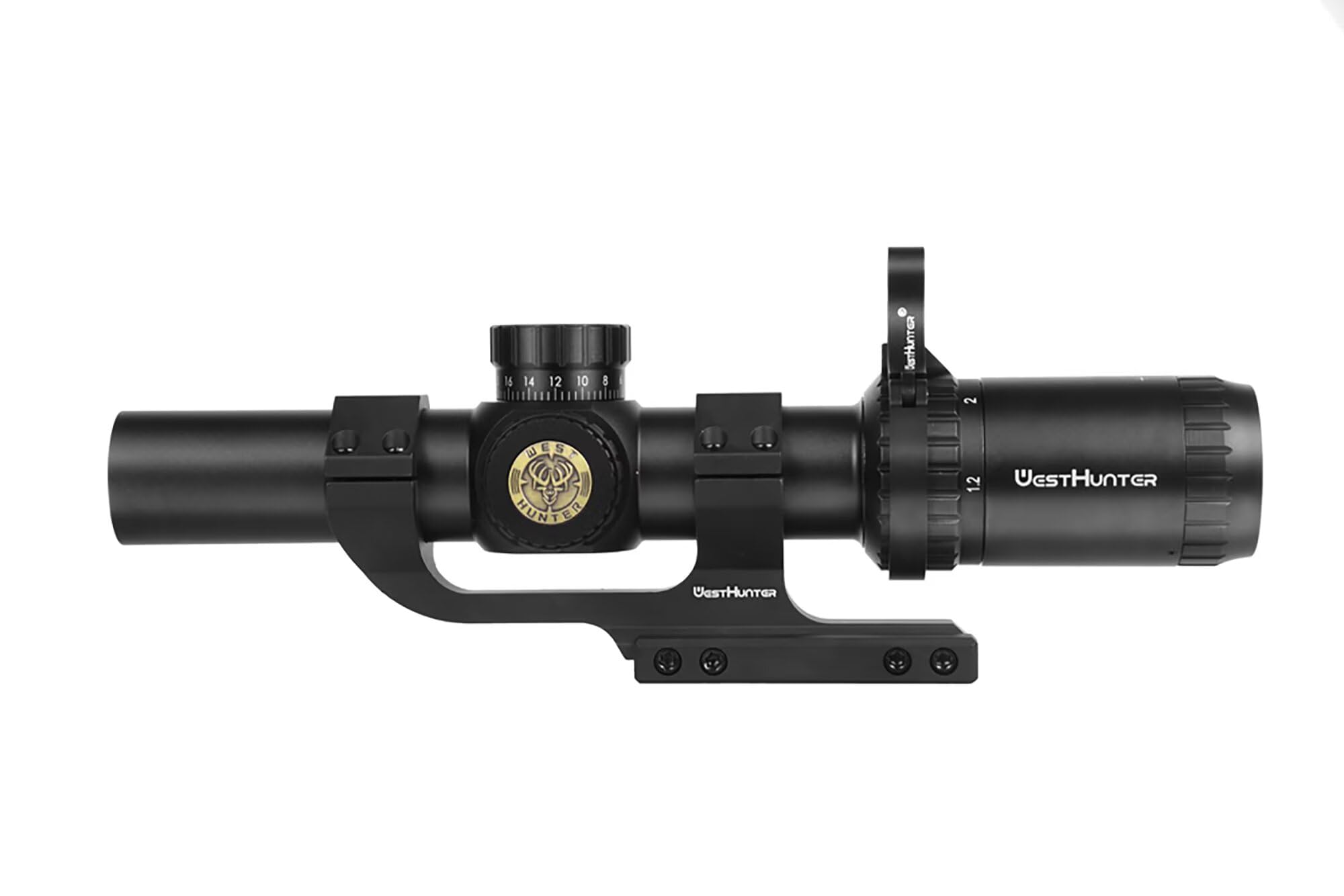 WestHunter Optics HD 1.2-6x24 IR FFP Precisión Miras Telescópicas, Exclusivo para Competiciones Deportivas de Corta Distancia | Only Optics & Basic Accessories