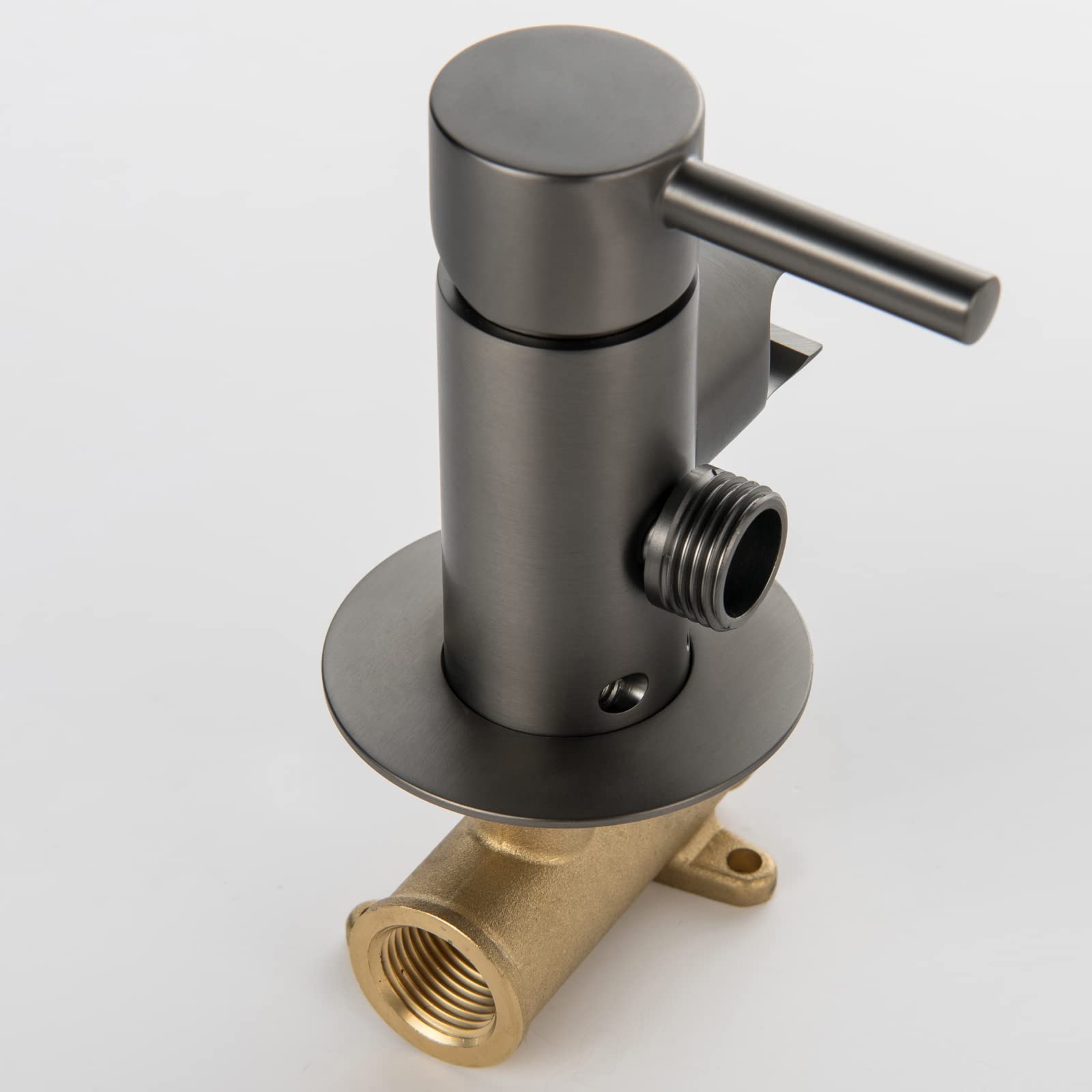 Handheld bidet sproeier voor toilet, geborsteld grijs badkamer doek luier sproeier set messing wandmontage enkel koud water toilet bidet sproeier kit voor persoonlijke hygiëne, PVC slang (maat