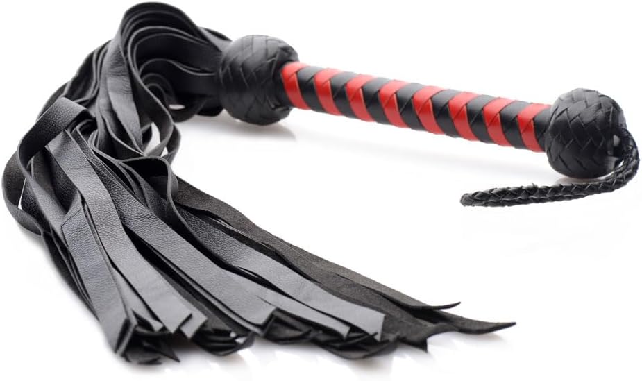 Strict Leather Premium Deerskin Flogger- Red
