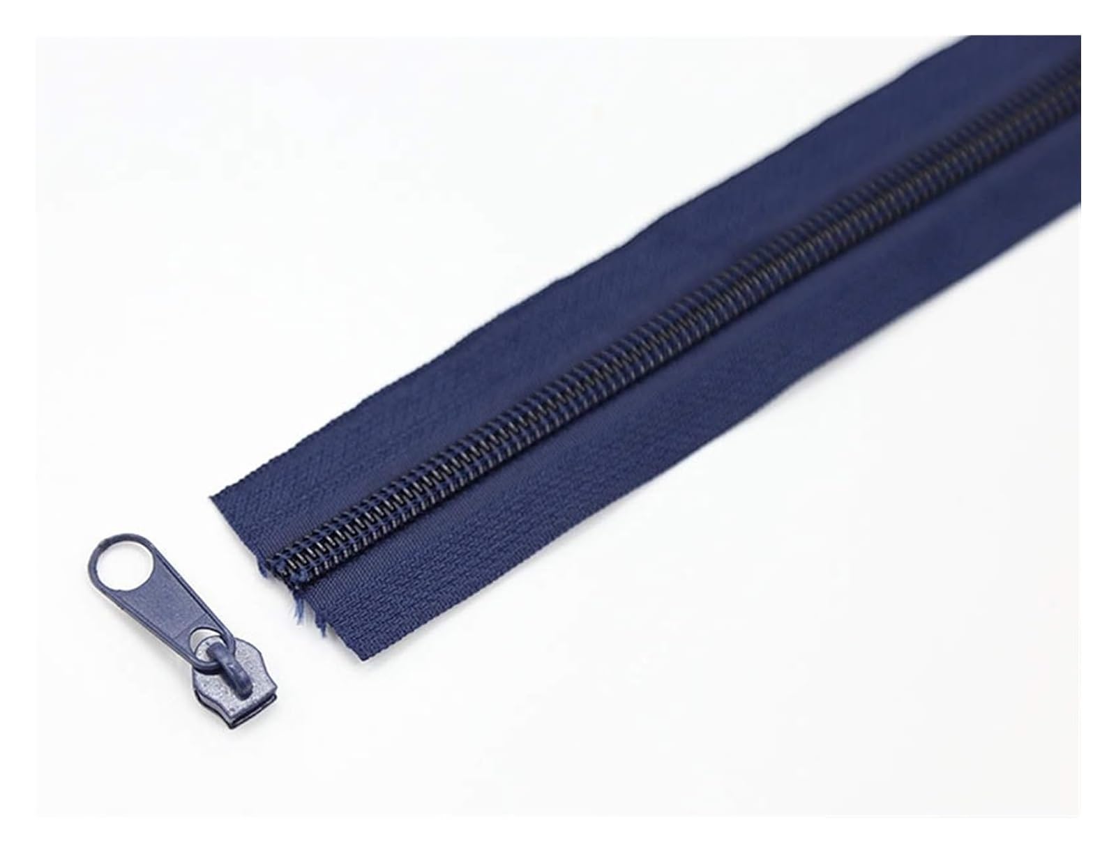 dfEDRd Nylon Coil Zipper by The Yards, 3 Meters #3 Nylon Coil Zippers, for DIY Sewing Garment Accessories, with Color Matched Sliders(Navy)
