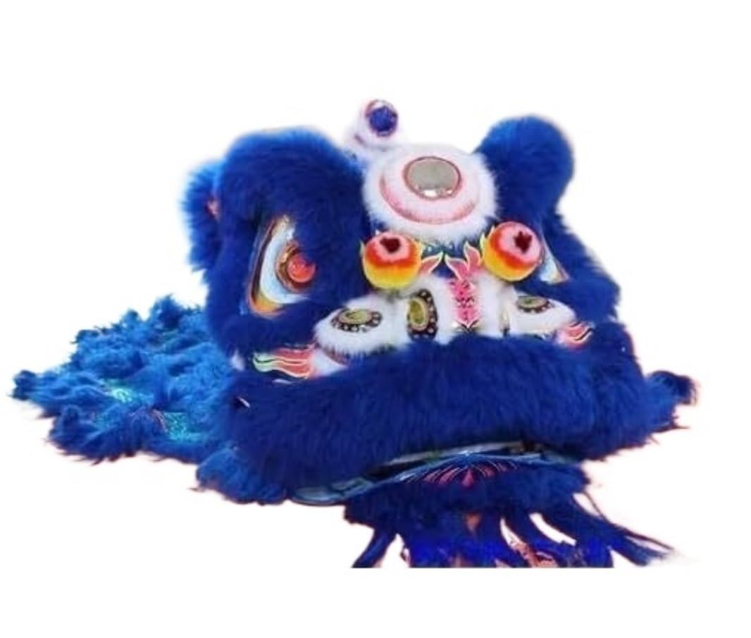 Costume della Mascotte Danza del Leone di Capodanno Cinese(Blue)