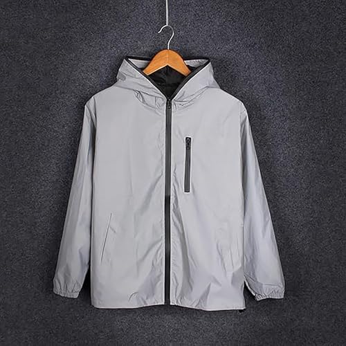 Chaqueta reflectiva impermeable para hombre y mujer miniatura 4