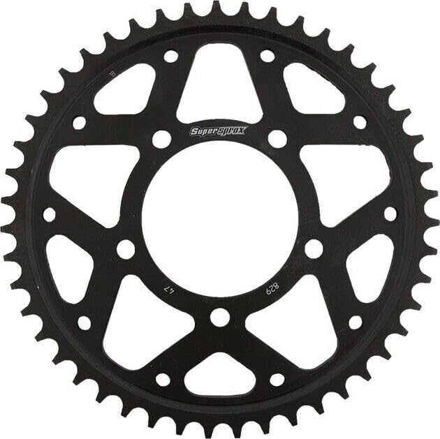 ATV&UTV Replace Parts & Accessories for Supersprox Racing Steel Rear Sprocket 530 47T Black #RFE-829-47-BLK fits Suzuki Mod-BBM45-FV20336