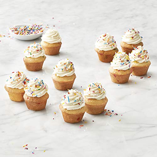 Trudeau Structure Silicone Muffin Pan, 24 Cup Mini, Grey/Mint #TOP5