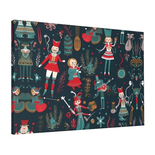 Toile Casse-noisette idée cadeau déco pour femme à suspendre dans la salle de bain