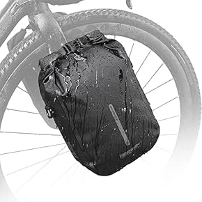 新品❣ 自転車フォークバッグ ラック不要 ワンタッチ 完全防水取付具付6Lペア 新商品】【セミハードで固いバッグ!!】自転車パーツブランド
