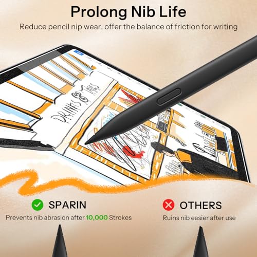 Image of SPARIN Paper Glass Screen Protector for Microsoft Surface Pro 12 Inch 2025 Released, 2 Pack Tempered Glass with Easy Alignment Tool, Matte Anti-Glare, Write Like on Paper, Surface Pen Support