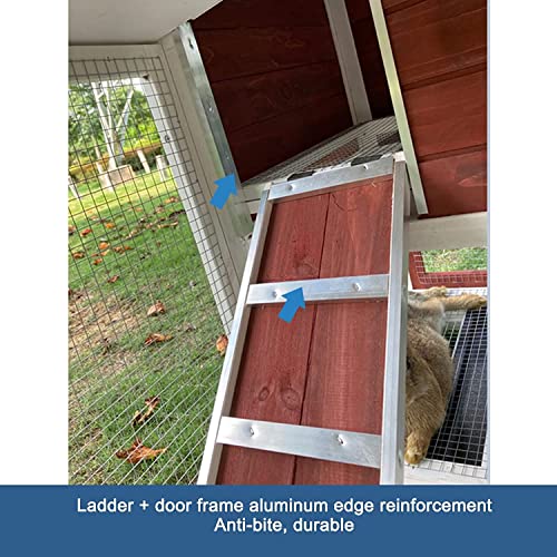 ACIYD Hühnerstall Villa Geflügelstall Kaninchenstall, Kaninchen Hutch-Outdoor Großer Kaninchen-Käfig-Woodden-Hasen-Hutch… – Bild 6