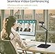 Advenza Webcam-Kameraständer, Handyhalterung, stabile Tischhalterung für Webcam C922 C930e C920S C920 C615 C960 C920x BRIO 4K, Handyhalterung, rechtes Licht mit 1/4-Zoll-Gewinde