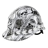 Cap Style Hard Hat Construction Work Safety Helmet with Reflective Stripe，Skull