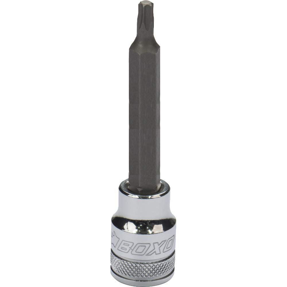 Boxo 3/8" Drive Long Torx Bit Socket T50 Chrome Finish Sb32-T50154