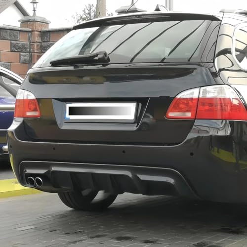 Difusor trasero para BMW E60 E61 2005-2010 M-Tech tuning con luz integrada 6