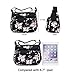 Nawoshow Nylon Floral Multi-Pocket Crossbody Purse Bags for Women Travel Shoulder Bag (Flower&Butterfly)