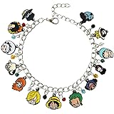 JDHFJFH Metal Original Design Quality Anime Cartoon Bracelet Gifts for Woman Men