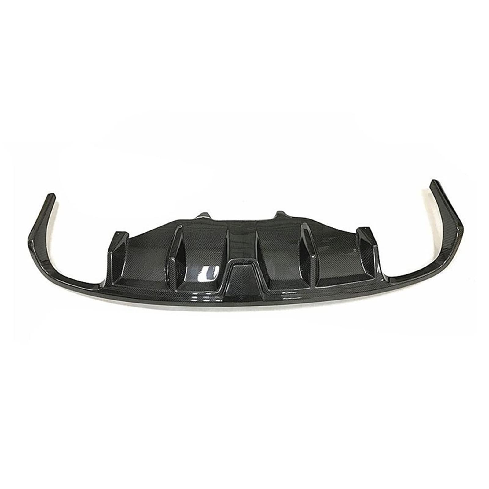 Samochód Dyfuzor Tylnego Zderzaka Z Włókna Węglowego Spoiler Deflektor Wargowy Splitter Body Kit Akcesoria Samochodowe Do Stylizacji Dla Porsche Dla Macan 2014-2020(Without light)