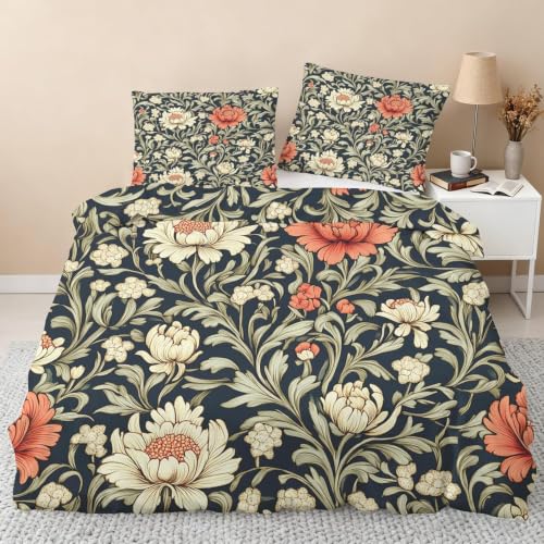 Ensemble de literie 200x200 microfibre avec taies d'oreiller imprimées - 2