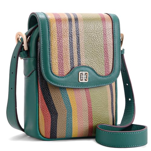 Crossbody Bags Small Purse for Women: Genuine Leather Shoulder Bag Lightweight Purses Crossbody Wallet with Card Slots