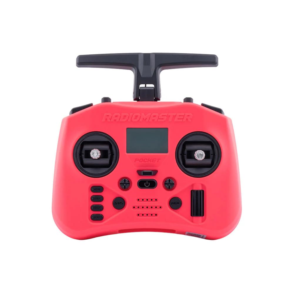 RadioMaster Pocket Crush ELRS Portable Remote Controller Hall Gimbal EdgeTX Built in LED Light Mode 2 (Red)