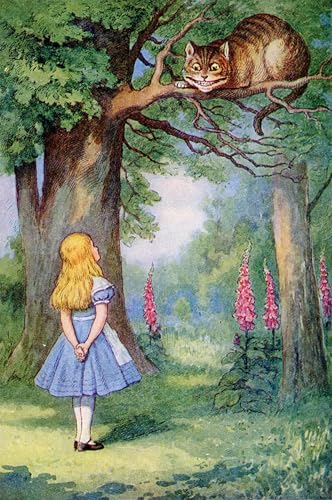 Art Mural Classique Alice au Pays des Merveilles Toile Déco Nostalgie Littéraire